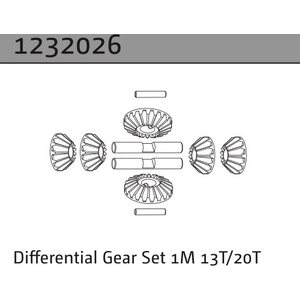 Absima Differential Gear Set 1M 13T/20T