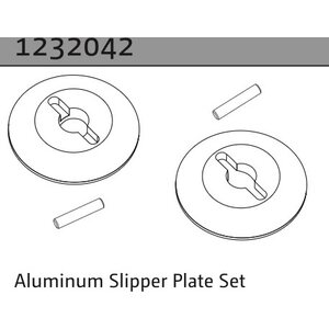 Absima Aluminum Slipper Plate Set