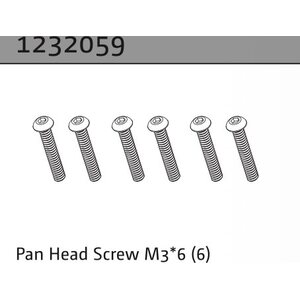 Absima Pan Head Screw M3*6 (6)