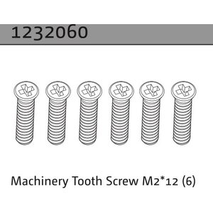 Absima Machinery Tooth Screw M2*12 (6)