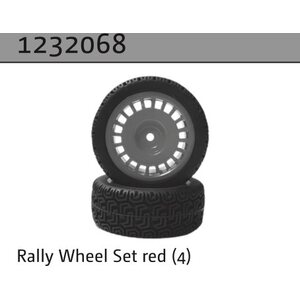 Absima Rally Wheel Set red (4)