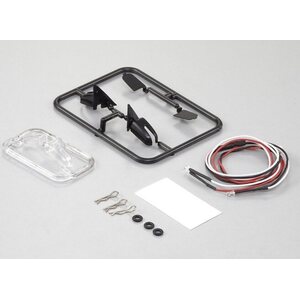 Killerbody 1/10 Wing Mirror w. LED Unit Set Type A