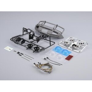 Killerbody TOYOTA LC70 Alloy Bumper/LED Set Grey for TRX-4