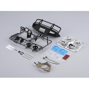 Killerbody TOYOTA LC70 Alloy Bumper/LED Set Black  for TRX-4