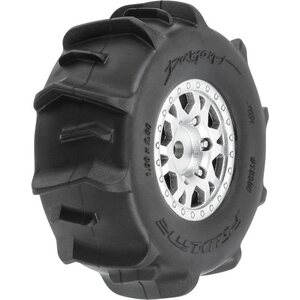 Pro-Line Racing 1/16 Dumont F/R Tires MTD 12mm Silver Impulse (4): Mojave GROM
