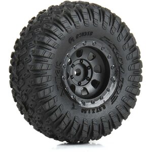 Pro-Line Pro-Line 1/30 Aztek -renkaat Black Clobber -vanteilla (etu/taka) – Axial SCX30