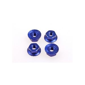Hiro Seiko 4mm Alloy Serrated Wheel Nut [Y-Blue] ( 4 pcs)