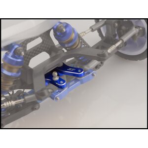 JConcepts 2565-1 B6 | B6D | B6.1 Aluminum steering bellcranks - blue