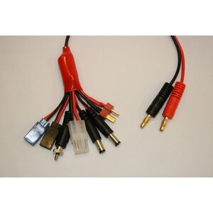 H-SPEED Yleislatauskaapeli TX,RX,Glow, Tam,Ultra, JR, Fut 30cm 2,5mm² 2mm Goldkontakt