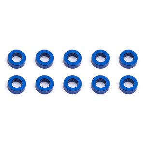 Team Associated 31383 Ballstud Washers, 5.5x2.0 mm, blue aluminum