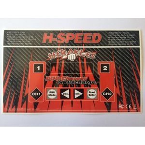 H-SPEED H-Speed tuplalaturin kalvo "Spikes Red/Carbon"