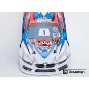 Bittydesign M410 clear body TC 190mm light Pre-cut for Xray T4