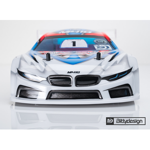 Bittydesign M410 clear body TC 190mm light Pre-cut for Xray T4