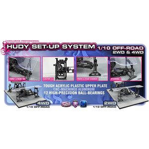Hudy Universal Exclusive Set-Up System For 1:10 Off-Road Cars 108905