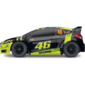 Traxxas Ford Fiesta ST VR46 Rally 1/10 4WD RTR TQ akulla ja laturilla