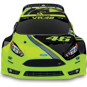 Traxxas Ford Fiesta ST VR46 Rally 1/10 4WD RTR TQ akulla ja laturilla