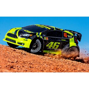 Traxxas Ford Fiesta ST VR46 Rally 1/10 4WD RTR TQ akulla ja laturilla