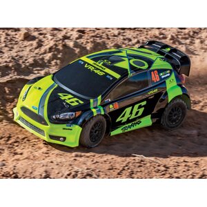 Traxxas Ford Fiesta ST VR46 Rally 1/10 4WD RTR TQ akulla ja laturilla