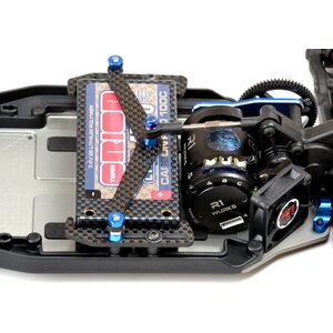 Exotek 1706 B6 B6.1 BATTERY CUP & STRAP SET, CARBON FIBER- B6 / B6D