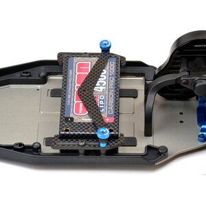 Exotek 1706 B6 B6.1 BATTERY CUP & STRAP SET, CARBON FIBER- B6 / B6D