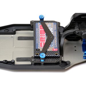Exotek 1706 B6 B6.1 BATTERY CUP & STRAP SET, CARBON FIBER- B6 / B6D