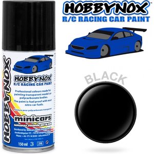 Hobbynox HN1101 Black R/C Racing Car Spray Paint 150 ml