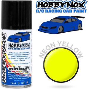 Hobbynox HN1400 Neon Yellow R/C Racing Car Spray Paint 150 ml