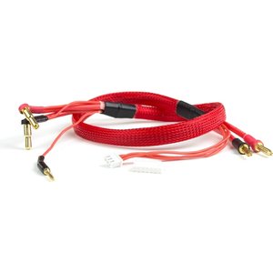 Avid 2S Charge Lead Cable w/4mm & 5mm Bullet Connector (2') | Red