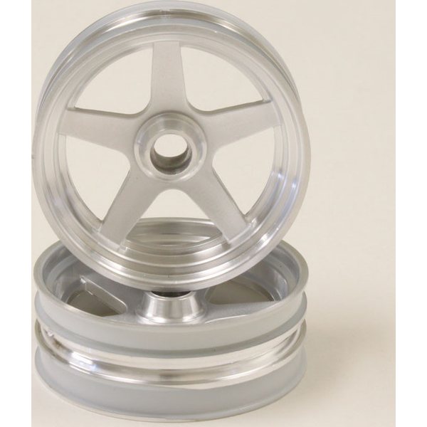 Kyosho FRONT WHEEL (2) BEETLE 2014 - SATIN CHROME K.SCH003SC