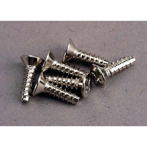 Traxxas 3176 Screws 3x10mm Self-tapping Countersunk (6)