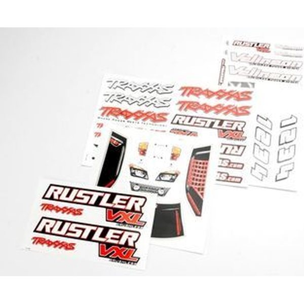 Traxxas 3713R Decal Sheets Rustler VXL