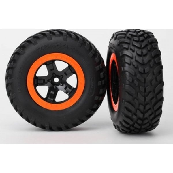 Traxxas 5863R Tires & Wheels SCT/SCT S1 4WD/2WD Rear (2)