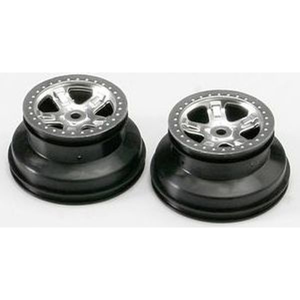 Traxxas 5972 Wheels SCT Satin Chrome (14mm) 2.2/3.0" (2)