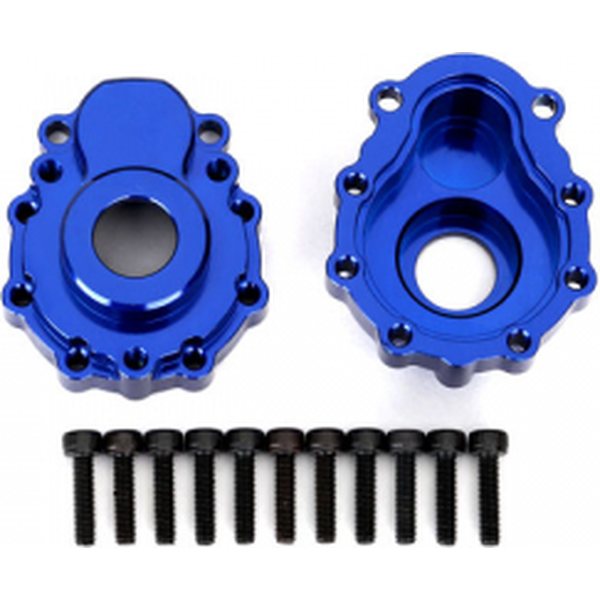 Traxxas 8251X Portal Housing Outer Alu Blue Front/Rear (2) TRX-4