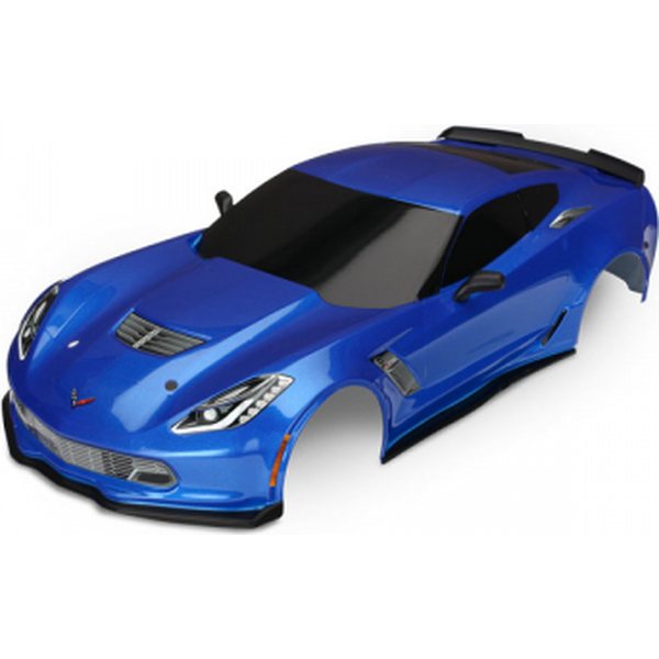 Traxxas 8386X Body Chevrolet Corvette Z06 Blue Painted