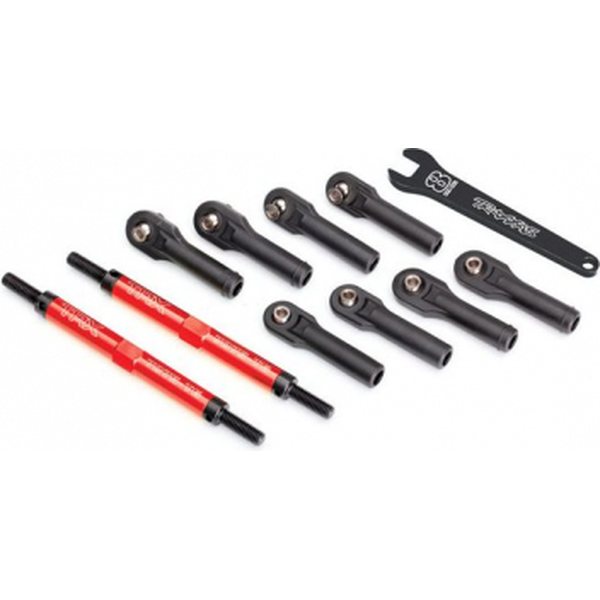 Traxxas 8638R Toe Link 144mm Alu Red (with Wrench) (2) E-Revo