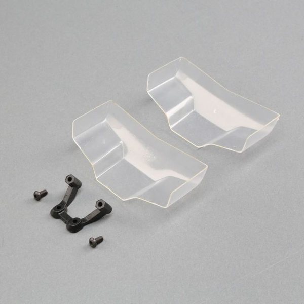 TLR Low Front Wing Clear with Mount (2): 22 5.0 (TLR330010)