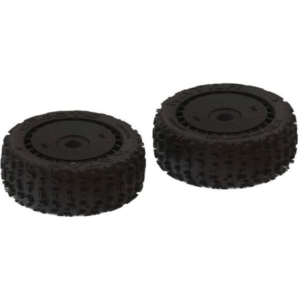 ARRMA RC ARA550058 dBoots 'Katar B 6S' Tire Set Black - Pair