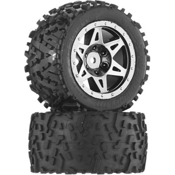ARRMA RC AR550006 Sand Scorpion DB Tire/Wheel Glu Blk/Chrm