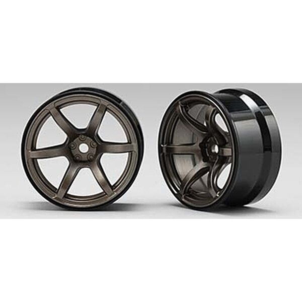 Yokomo Racing Performer High Traction Drift Wheel (6mm Offset·Titanium·2pcs)