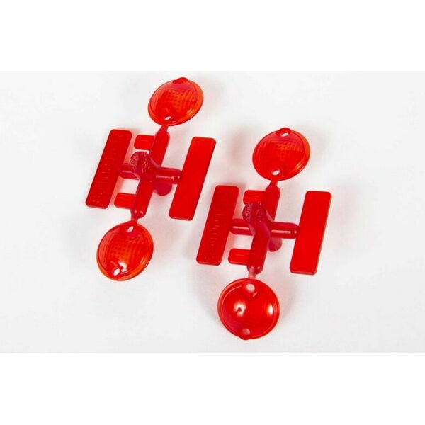 Axial Tail Light Lens Red 2pc:UMG 6x6 AXI230013