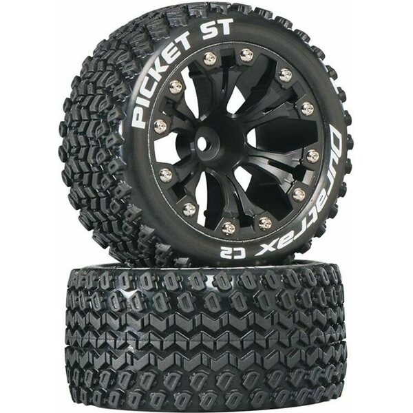 Duratrax Picket ST 2.8 2WD Mounted 1/2" Offset Blk (2) DTXC3550