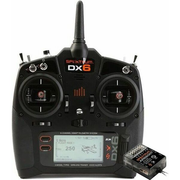 Spektrum DX6 G3 6-CH DSMX Transmitter w/AR6600T RX MD2 SPM6755EU