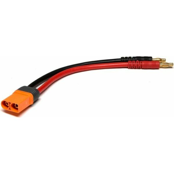 Spektrum IC5 Device Charge Lead 6"; 10 AWG / 4mm Bullet SPMXCA504