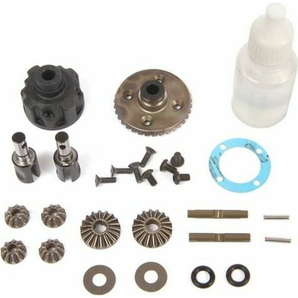 TLR Front/Rear Diff Complete, Metal: 22X-4 TLR332086