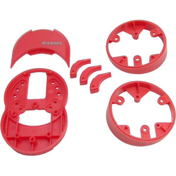 Sanwa Combo Set - Accessories for M12 / M12S / M12S-RS transmitter (red) - SANWA