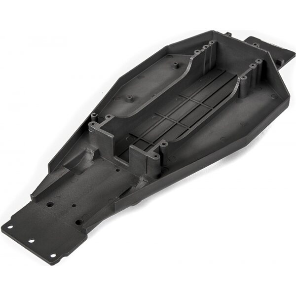 Traxxas Lower Chassis Black (Long Battery) Bandit/Rustler 3722X. Replaced by 3728