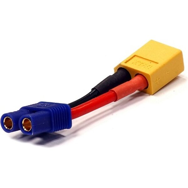 ValueRC XT60 to EC3 12AWG Silicone Wire L=50mm (DTC07041)