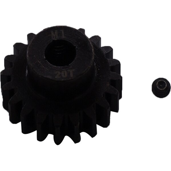 ValueRC Mod 1 Pinion Gear 20T - Black for 5mm shaft M4 set screw