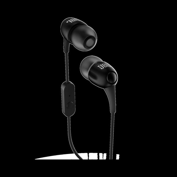 JBL T100A in-ear -nappikuulokkeet mikrofonilla (Musta)